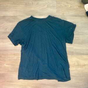 LULULEMON T SHIRT SHEER TEAL COLOR